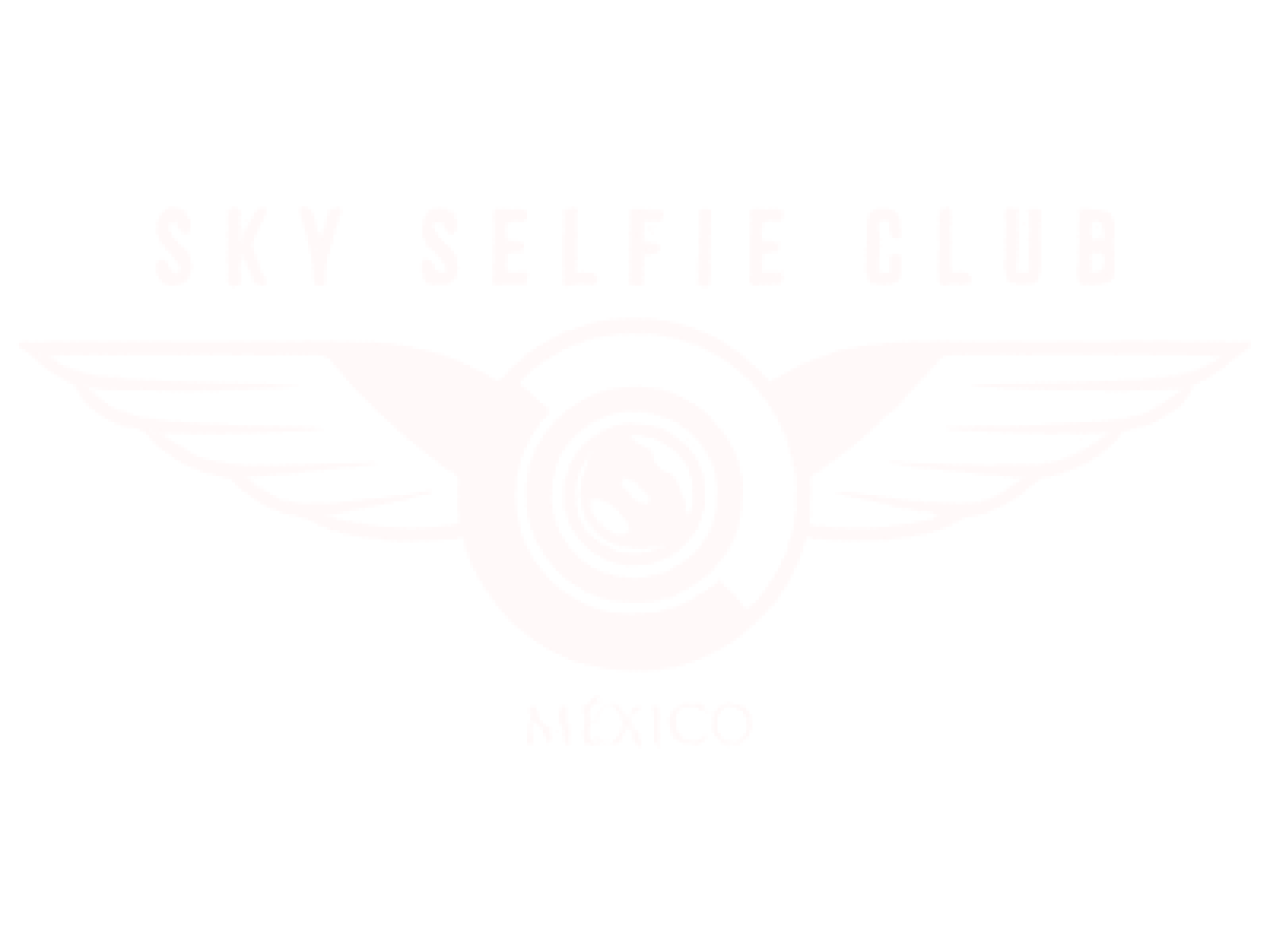Sky Selfie Club logo in white
